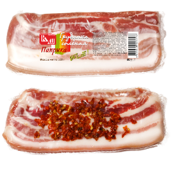 Грудинка солёная в вакууме паприка