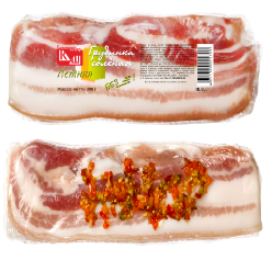 Грудинка солёная в вакууме летняя