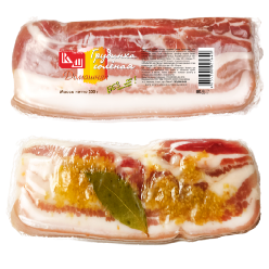Грудинка солёная в вакууме домашняя